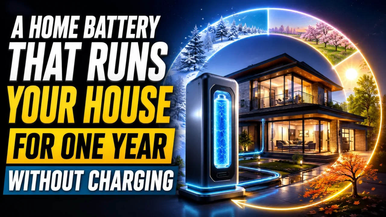 A Home Battery That Runs Your House for One Year Without Charging