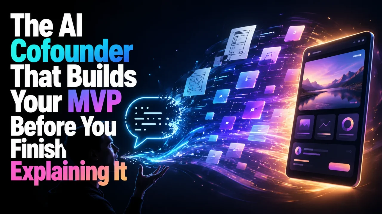 The AI Cofounder That Builds Your MVP Before You Finish Explaining It
